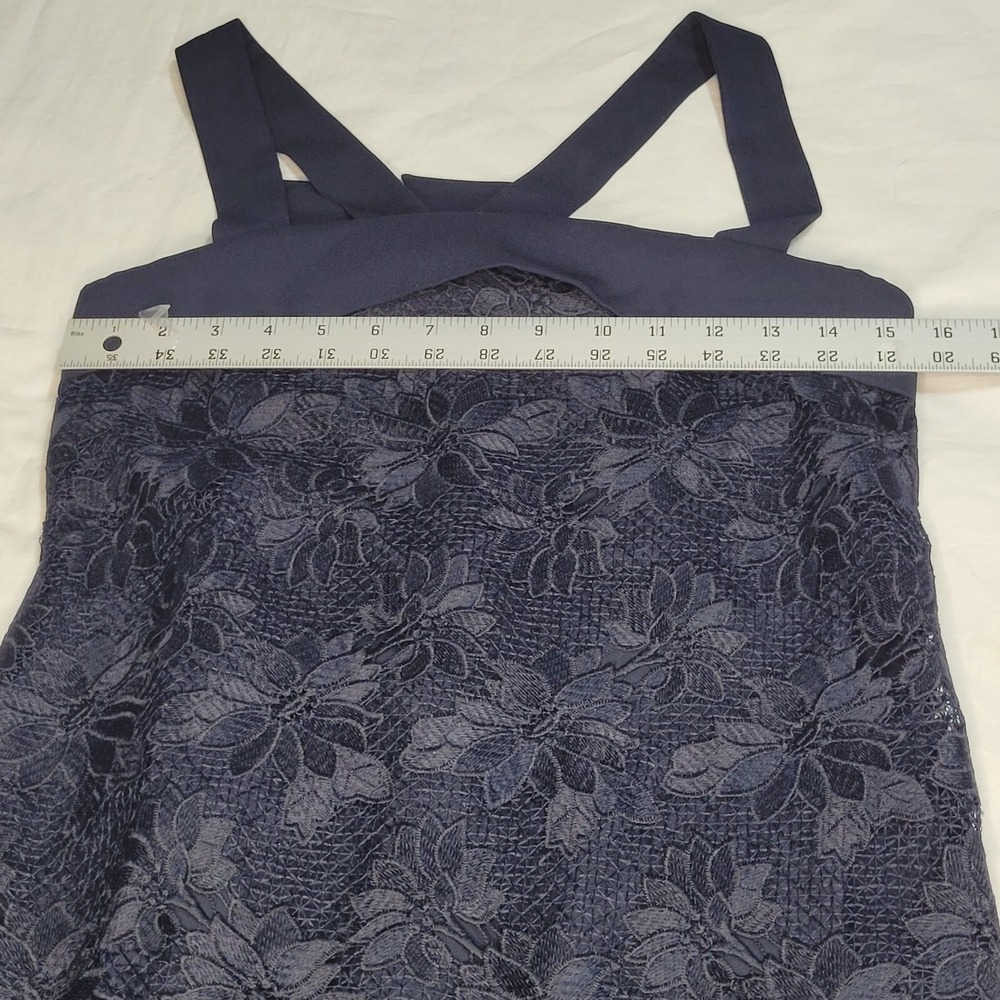 Banana Republic Dress Limited Edition Navy Floral Lace Shift Dress Size 6 NWT - Picture 8 of 10